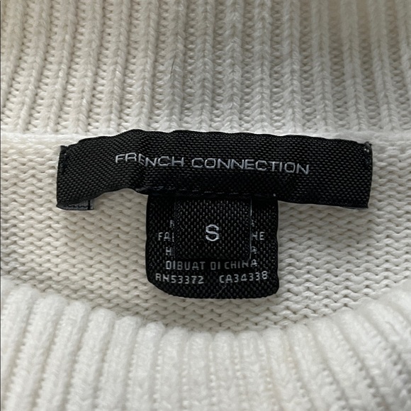 French Connection Mozart Ruffle Cropped Sweater - Picture 3 of 5